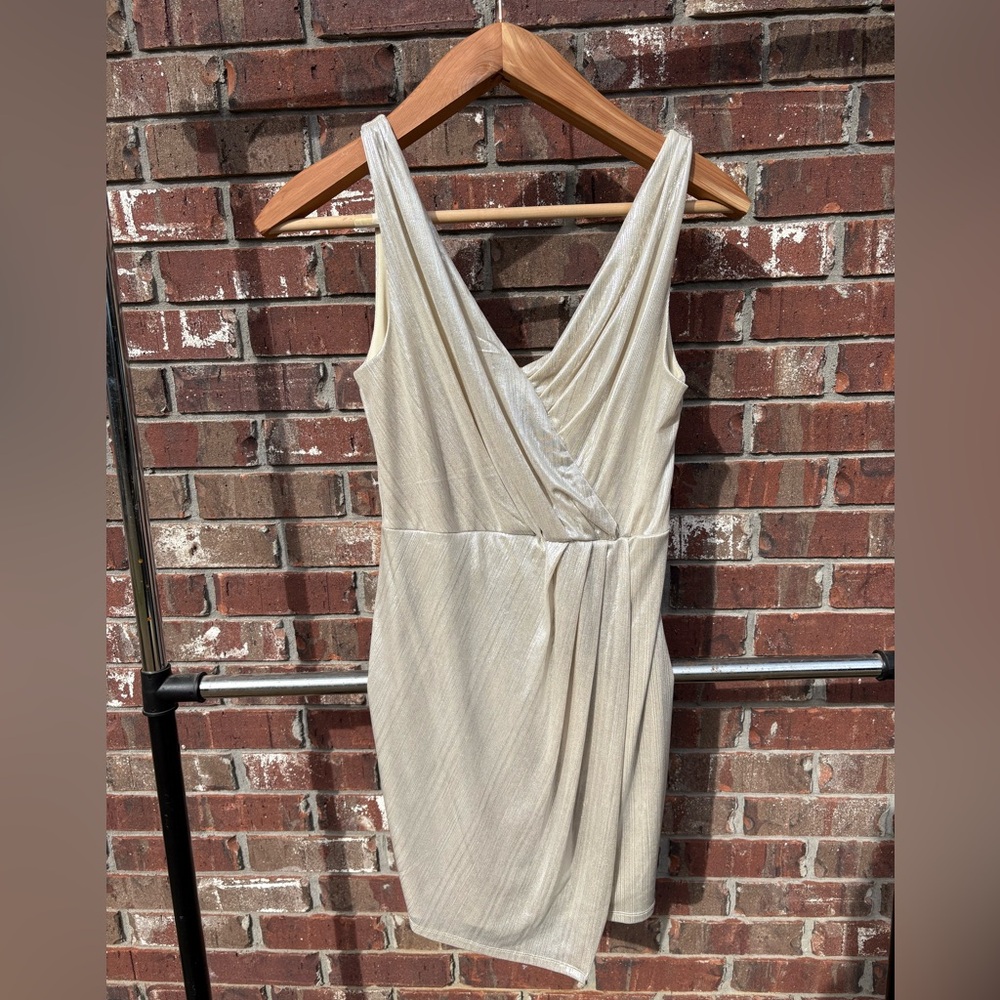 Silver Cocktail Party Dress